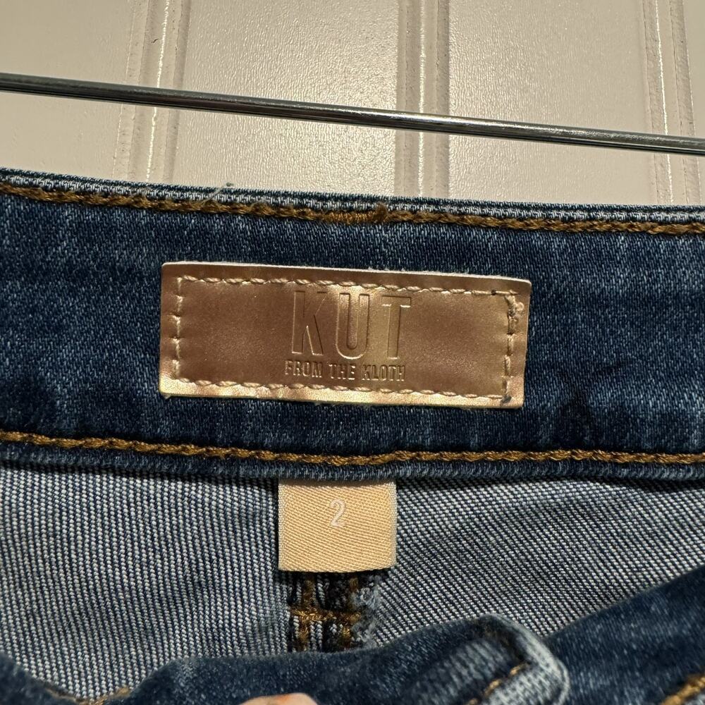 Kut From The Kloth Kelly Fab Ab Kick Flare Jeans High Rise Size 2 - Picture 5 of 8
